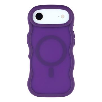 iPhone Air Bølgekant magnetisk hybrid cover - lilla