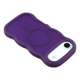 iPhone Air Bølgekant magnetisk hybrid cover - lilla