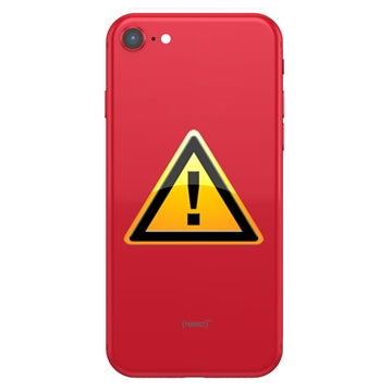 iPhone SE (2022) Bag Cover Reparation - inkl. ramme - Rød