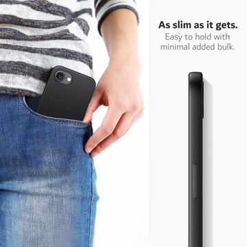 iPhone 16e/17e Skridsikkert TPU Cover - sort