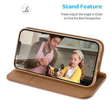 iPhone 16e/17e Dux Ducis Hivo Læderpung - Brun