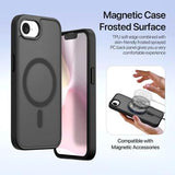 iPhone 16e/17e Dux Ducis Lawa Pung læderetui med magnetisk låg - sort