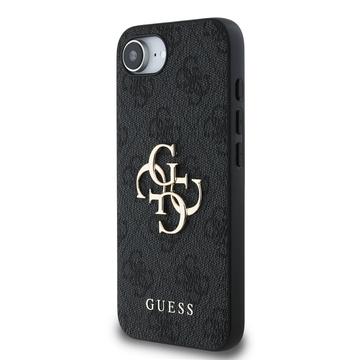 iPhone 16e/17e Guess 4G Big Metal Logo Hybrid Cover - Grå