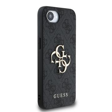 iPhone 16e/17e Guess 4G Big Metal Logo Hybrid Cover - Grå