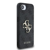 iPhone 16e/17e Guess 4G Big Metal Logo Hybrid Cover - Grå