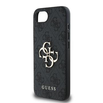 iPhone 16e/17e Guess 4G Big Metal Logo Hybrid Cover - Grå