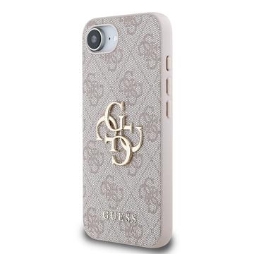 iPhone 16e/17e Guess 4G Big Metal Logo Hybrid Cover - Pink