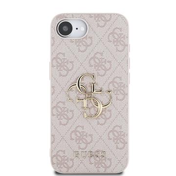 iPhone 16e/17e Guess 4G Big Metal Logo Hybrid Cover - Pink