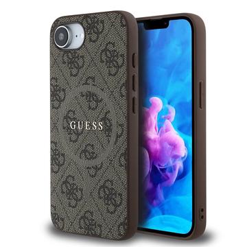 iPhone 16e/17e Guess 4G farvet ringcover - MagSafe-kompatibel - brun