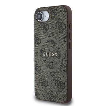 iPhone 16e/17e Guess 4G farvet ringcover - MagSafe-kompatibel - brun