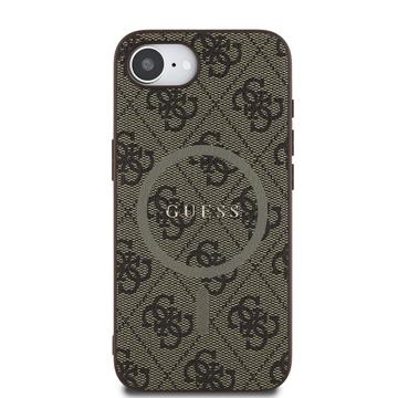 iPhone 16e/17e Guess 4G farvet ringcover - MagSafe-kompatibel - brun