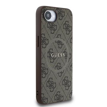 iPhone 16e/17e Guess 4G farvet ringcover - MagSafe-kompatibel - brun