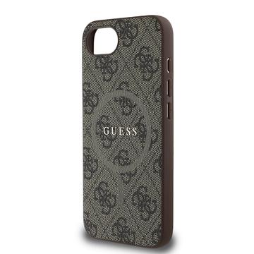 iPhone 16e/17e Guess 4G farvet ringcover - MagSafe-kompatibel - brun