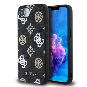 iPhone 16e/17e Guess 4G Peony Cover - MagSafe-kompatibel - Sort
