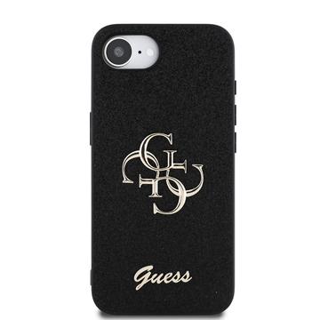 iPhone 16e/17e Guess Fixed Glitter 4G Metal Logo Cover - Sort
