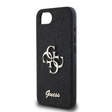 iPhone 16e/17e Guess Fixed Glitter 4G Metal Logo Cover - Sort