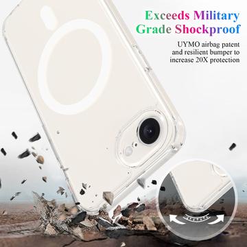 iPhone 16e/17e Hybrid Cover - MagSafe Kompatibel - Gennemsigtig