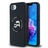 iPhone 16e/17e Karl Lagerfeld Karl and Choupette MagSafe Cover i flydende silikone - Sort
