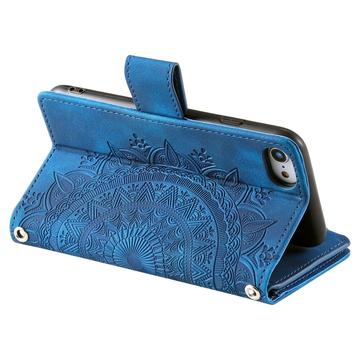 iPhone 16e/17e Mandala Series Etui med Pung - Blå