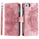 iPhone 16e/17e Mandala Series Etui med Pung - Rødguld
