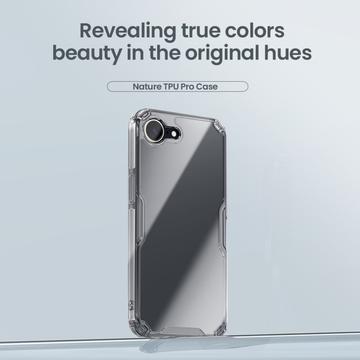 iPhone 16e/17e Nillkin Nature TPU Pro Hybrid Cover - Gennemsigtig