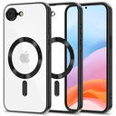 iPhone 16e/17e Tech-Protect MagFlex Cover - MagSafe-kompatibelt - klar / sort