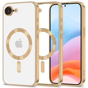 iPhone 16e/17e Tech-Protect MagFlex Cover - MagSafe-kompatibelt - Klar / Guld