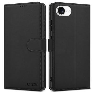 iPhone 16e/17e Tech-Protect Pung Cover med Magnet og Stativ - Sort