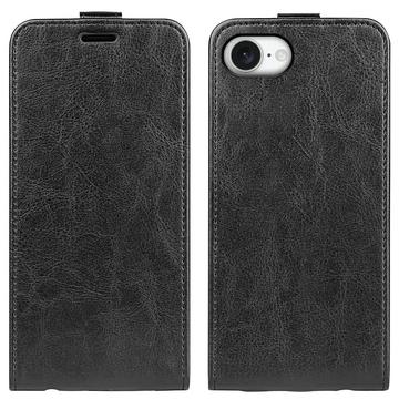 iPhone 16e/17e Vertikal Flip Taske med Kortholder - Sort