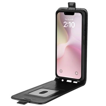 iPhone 16e/17e Vertikal Flip Taske med Kortholder - Sort