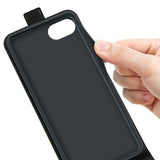 iPhone 16e/17e Vertikal Flip Taske med Kortholder - Sort