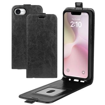 iPhone 16e/17e Vertikal Flip Taske med Kortholder - Sort