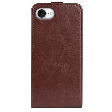 iPhone 16e/17e Vertikal Flip Taske med Kortholder - Brun