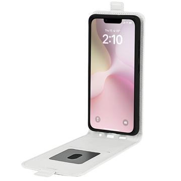 iPhone 16e/17e Vertikal Flip Taske med Kortholder - Hvid