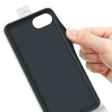 iPhone 16e/17e Vertikal Flip Taske med Kortholder - Hvid