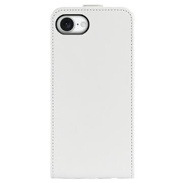 iPhone 16e/17e Vertikal Flip Taske med Kortholder - Hvid