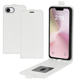 iPhone 16e/17e Vertikal Flip Taske med Kortholder - Hvid