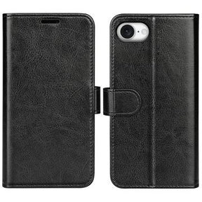 iPhone 16e/17e Pung med Magnetisk Lukning - sort