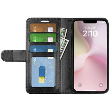 iPhone 16e/17e Pung med Magnetisk Lukning - sort