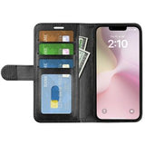 iPhone 16e/17e Pung med Magnetisk Lukning - sort