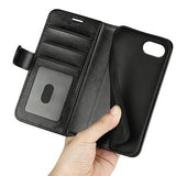 iPhone 16e/17e Pung med Magnetisk Lukning - sort
