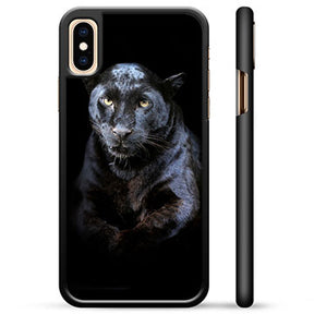 iPhone X / iPhone XS Beskyttende Cover - Sort Panter
