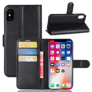 iPhone X/XS Pung Taske med Magnetisk Lukning - Sort
