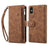 iPhone X/XS Esseble Etui M. Pung med lynlås og håndledsrem - brun