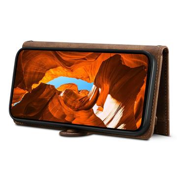 iPhone X/XS Esseble Etui M. Pung med lynlås og håndledsrem - brun
