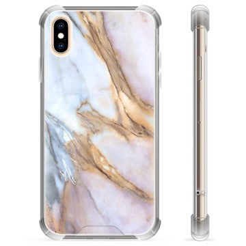 iPhone X / iPhone XS Hybrid Cover - Elegant Marmor