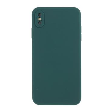 iPhone X/XS Anti-Fingeraftryk Mat TPU Cover - Mørkegrøn