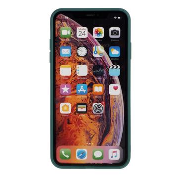 iPhone X/XS Anti-Fingeraftryk Mat TPU Cover - Mørkegrøn
