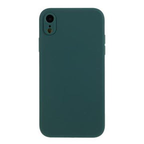 iPhone XR Silikone Cover - Fleksibelt Og Mat - Mørkegrøn