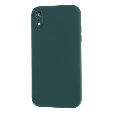 iPhone XR Silikone Cover - Fleksibelt Og Mat - Mørkegrøn